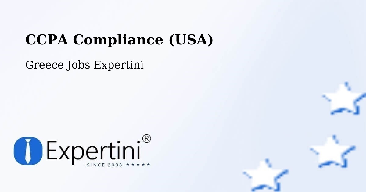 CCPA Privacy Rights & Compliance Notice – Platariá - Greece Jobs Expertini